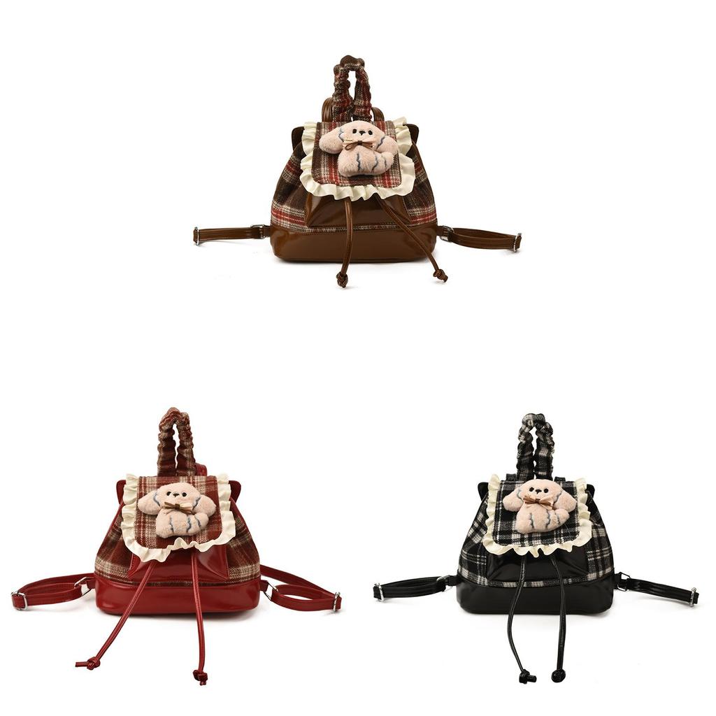 Cute Dog Pattern Pu Material Small Backpack With Breathable Design For Daily Use