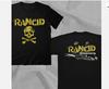 Rancid 90s Punk Rock Band Retro Black Double Sided T-Shirt