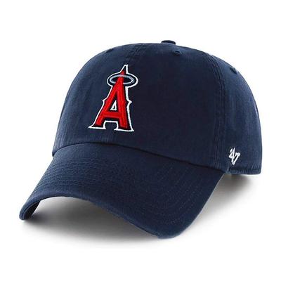 '47 Brand Los Angeles Angels CLEAN UP Cap - MLB Licensed Washed Navy Adjustable