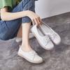 Leather Casual Slip On Shoe Women Sneakers Vulcanized Shoes Autumn Summer Comfortable Flats Female White Sneaker Loafers