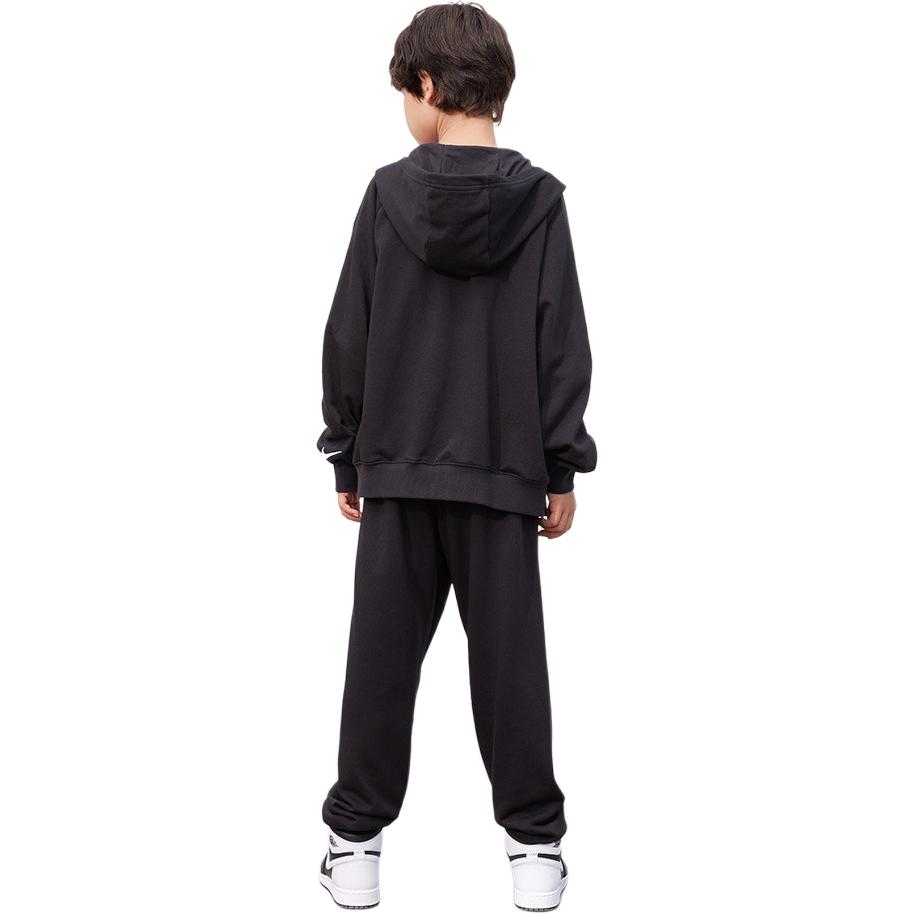 Nike Sweatshirt Loose Solid Color Stylish Versatile Comfortable Kids Tops Black N32442174GS-002