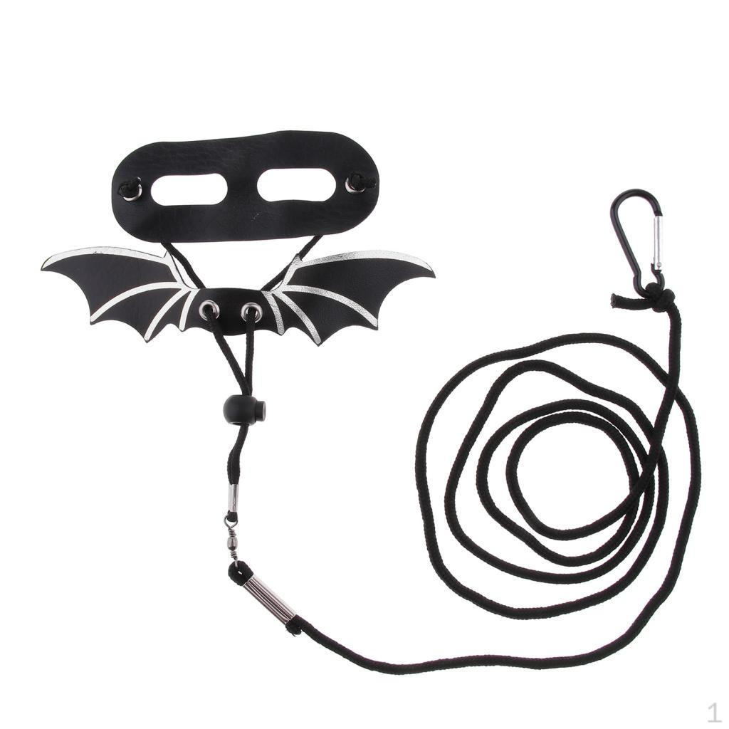 Geschirrleine, Zugschnur für Bartagamen/Leguane Reptilien Kleintiere, 2 Farben, S/M/L