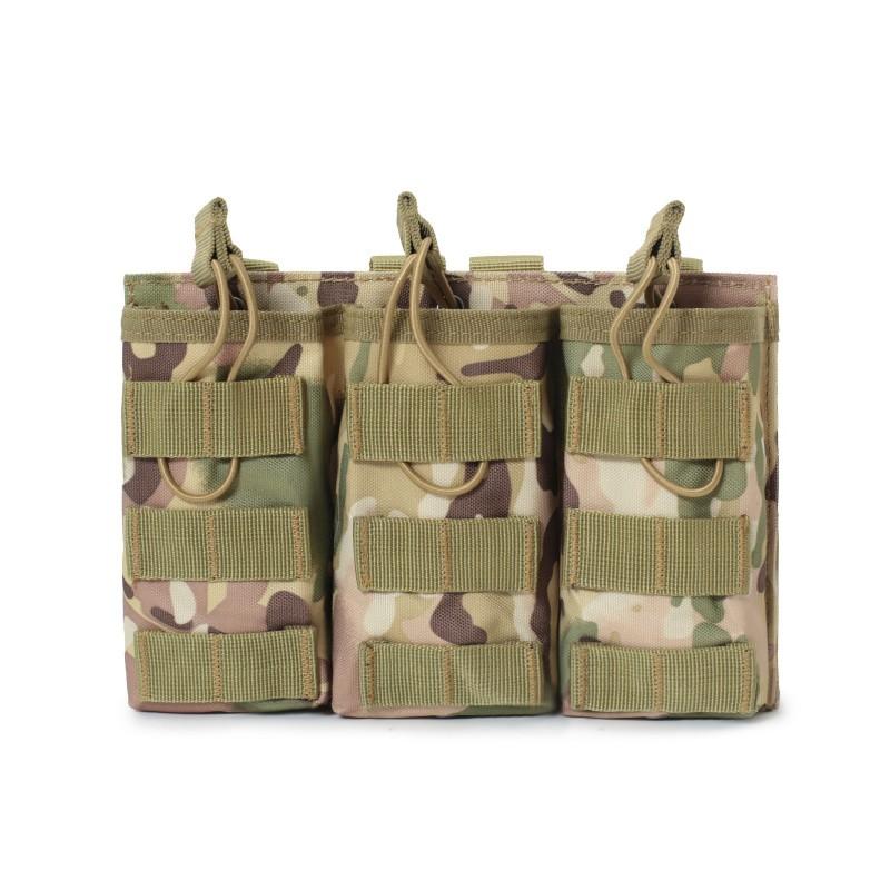 Taktische M4 Magazintasche Einzeln Doppel Dreifach Stapel Molle Kompatibel Leichtes Oxford-Gewebe Hüfttasche Airsoft Outdoor Nutzung