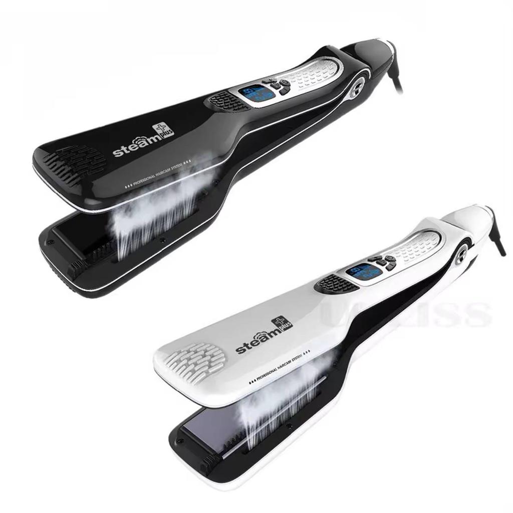 Steam Multifunctional Straightener & Curler: Wide Plate, Hot Sale