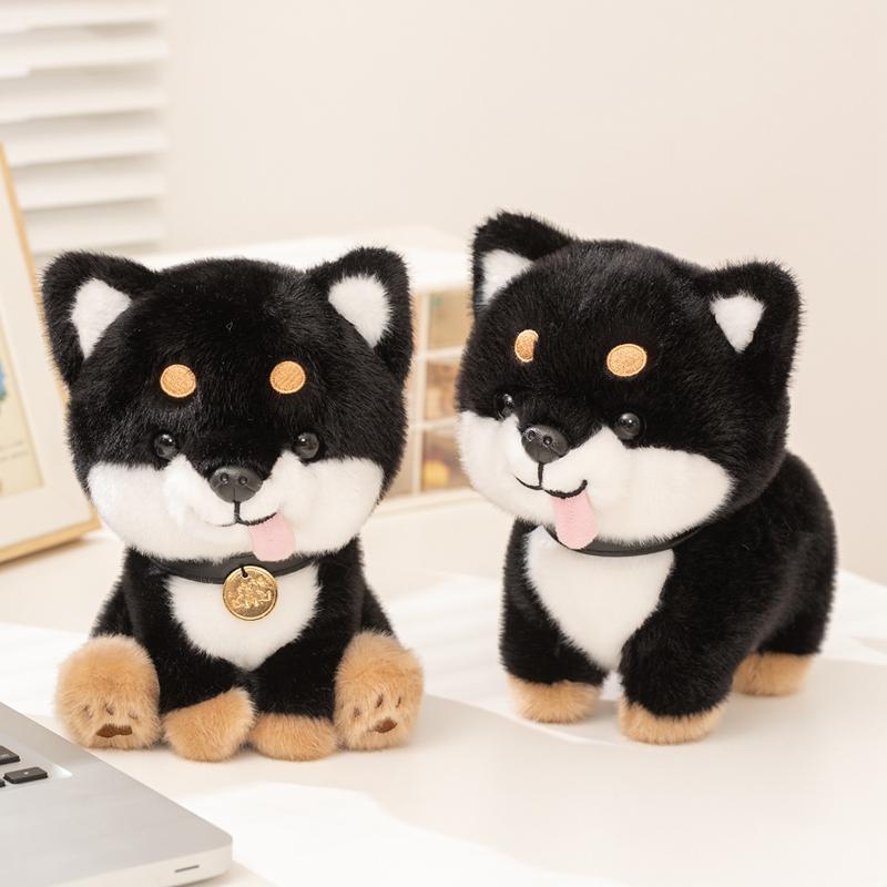 New Cute Plush Dogs Adorable Shiba Inu Stuffed Animals With Tongue Out Soft Kawaii Puppy Beagle Dolls For Office Desk Companion