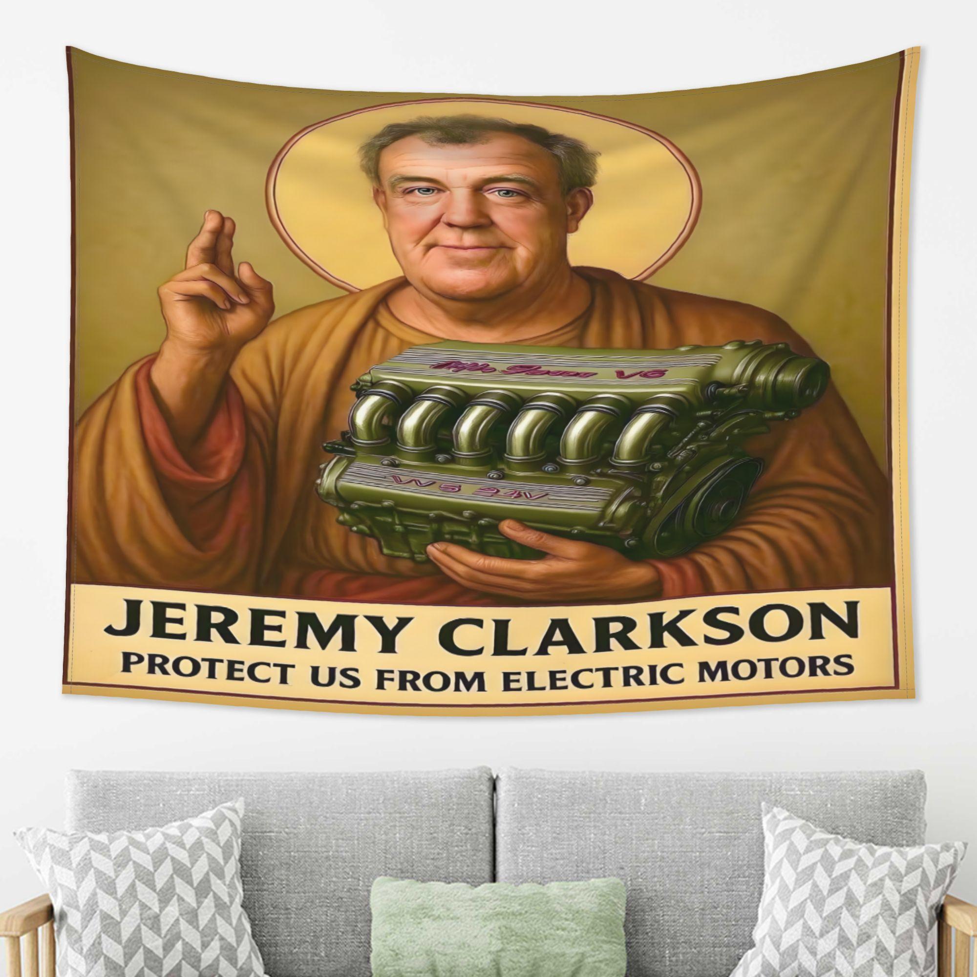 Jeremy Clarkson Halo Engine Tapestry Vintage Living Room Sofa Backdrop Wall Decor Room Accent 100X70CM