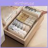 Fabric Underwear Organizer With Divided Compartments For Drawer Storage And Travel
