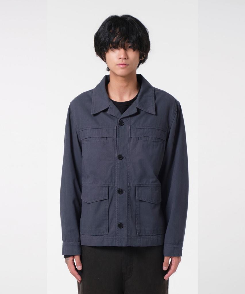 DIVEIN Washed Cotton Work Jacket (Navy)