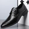 Designer New British Gentleman Formal Dress Shoes For Men Black Lace Up Party Wedding Homecoming Footwear