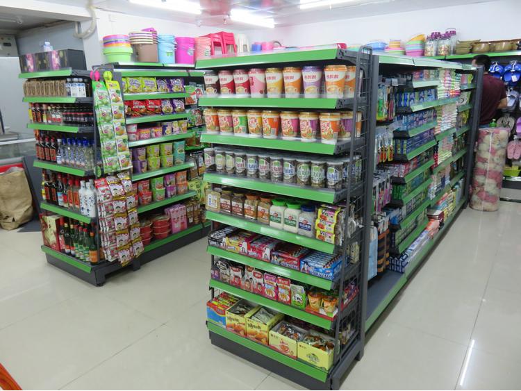 An Chen Supermarket Pegboard Shelf Bracket: Small Supermarket Convenience Store Shelf Support with Price Tag Strip