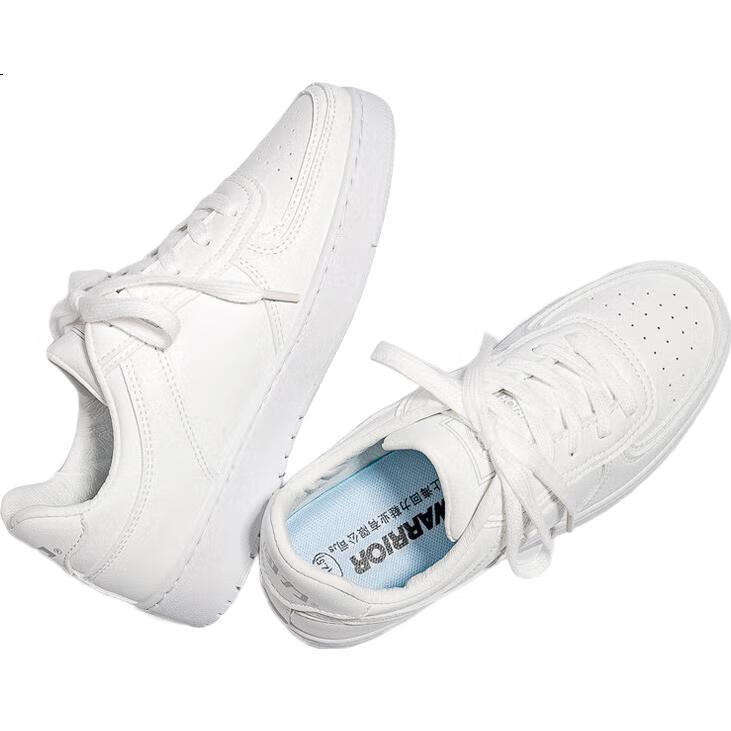 Huili Men's Shoes, White Sneakers, Casual White Sports Skateboard Shoes for Men, B707Z, White, Size 40