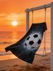1PC Football Element Design Beach Towel Super Absorbency Suitable for Seaside Vacation Pool Sport Perfect Summer Gift For Family