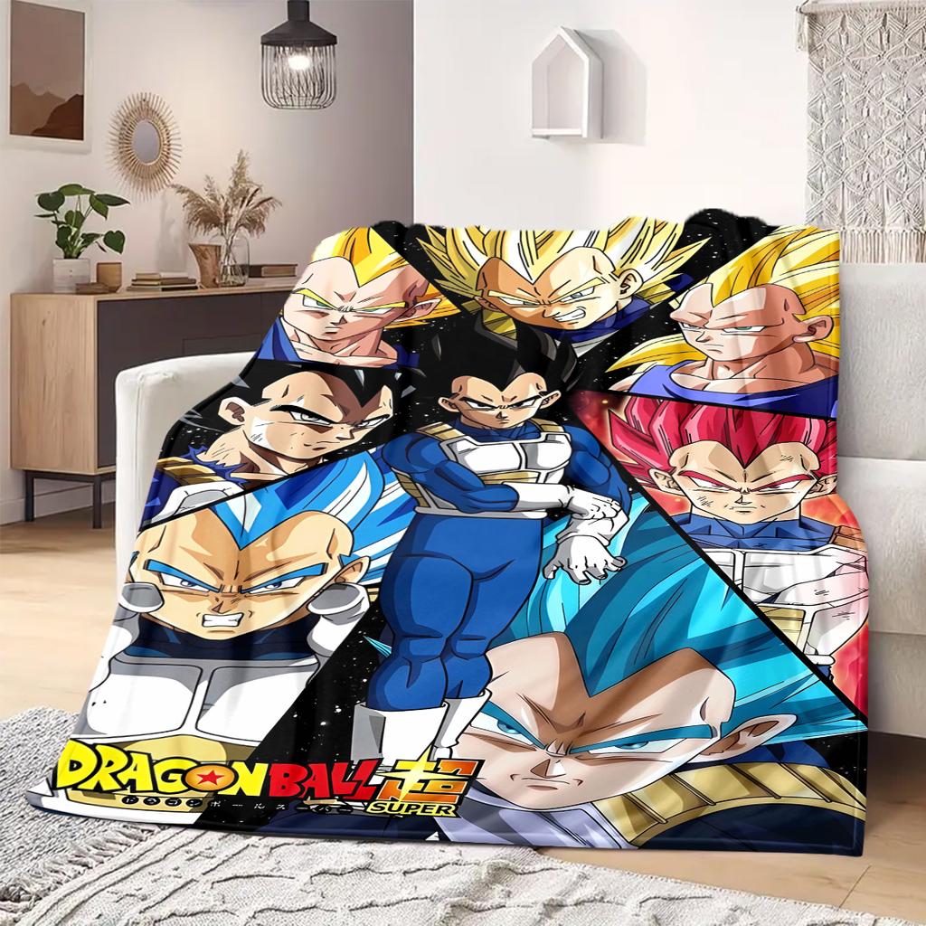 Dragon Ball Z Print Blanket Warm Comfortable Flannel Blanket Suitable for Bedrooms,Sofas, Beds,Chairs,Travel -QIAO26