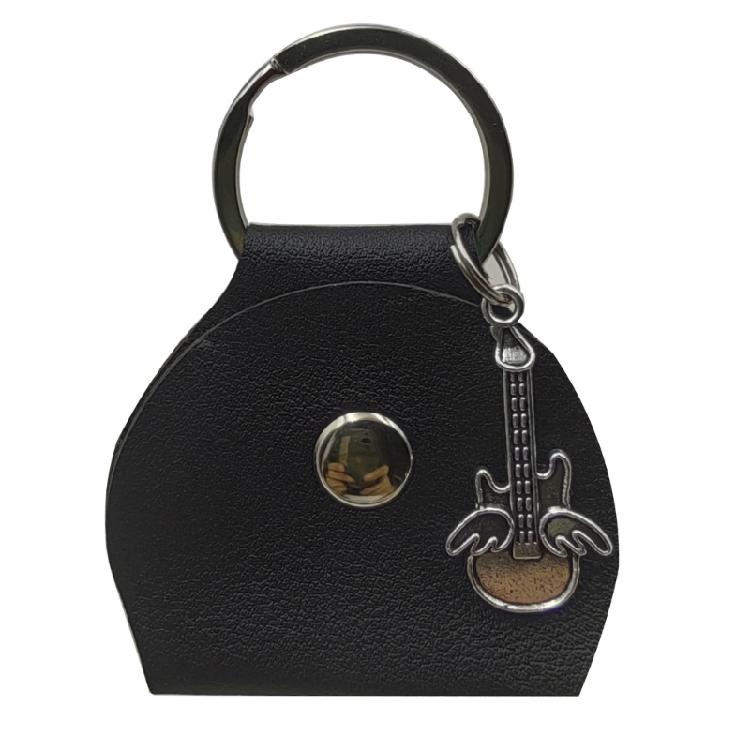 Guitar Plectrum Storage Bag Guitar Pick Storage Box Guitar Pick Pouch Practical Pick Container Leather Texture for Picks