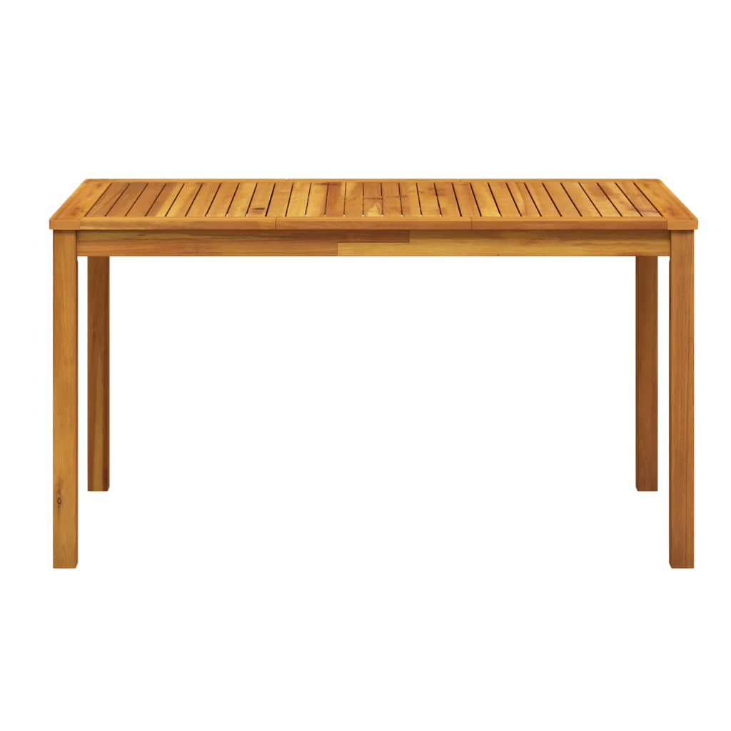 vidaXL Gartentisch 140x80x74 Cm Massivholz Akazie