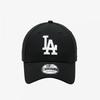 New Era Mlb White On BLack La Dodgers Ballcap BLack 14561874