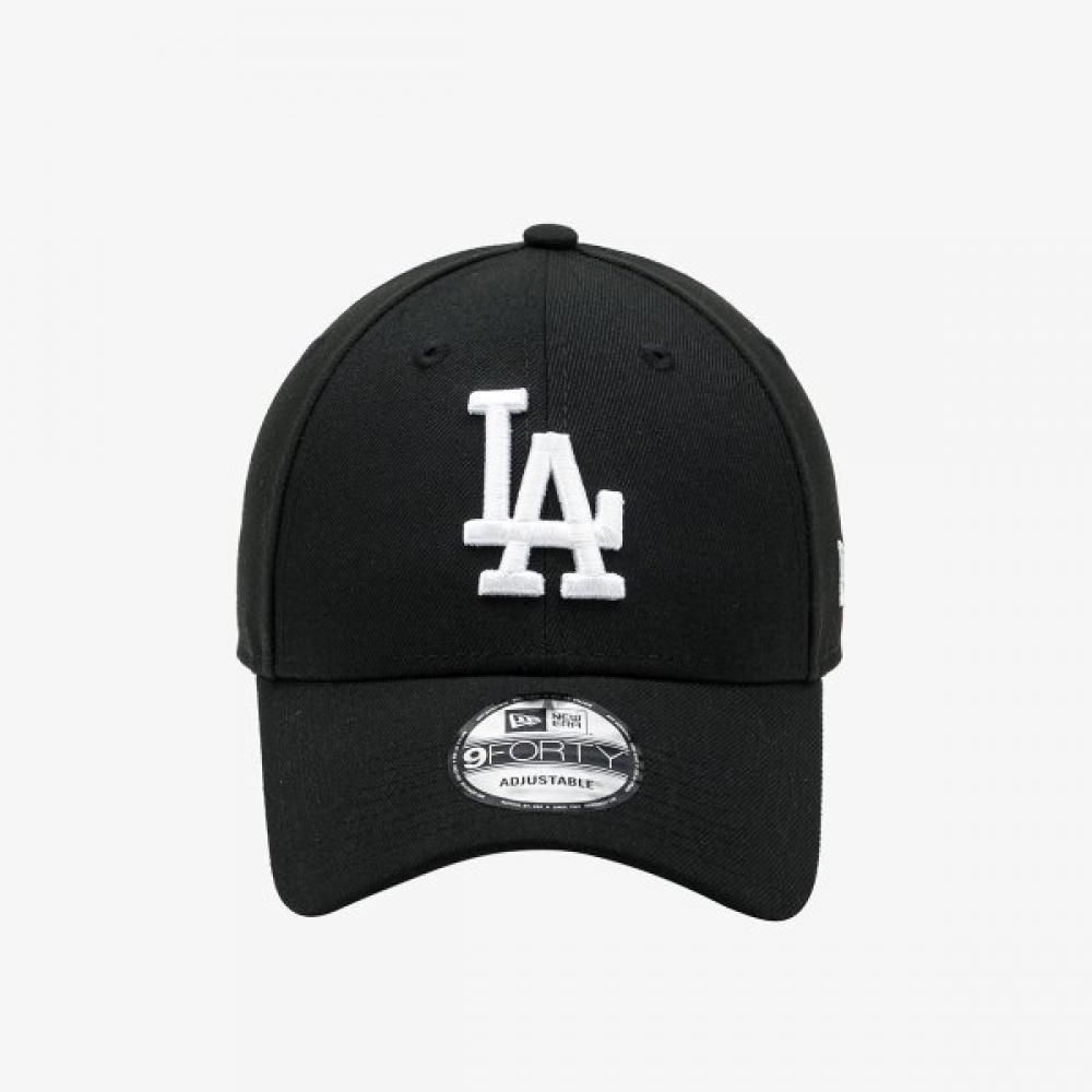 New Era Mlb White On BLack La Dodgers Ballcap BLack 14561874