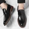 Fashion High Quality Genuine Leather Business Casual Shoes Fashion Comfortable Soft Loafers Large Sizes 37-48 Men's Elegant Party Shoes