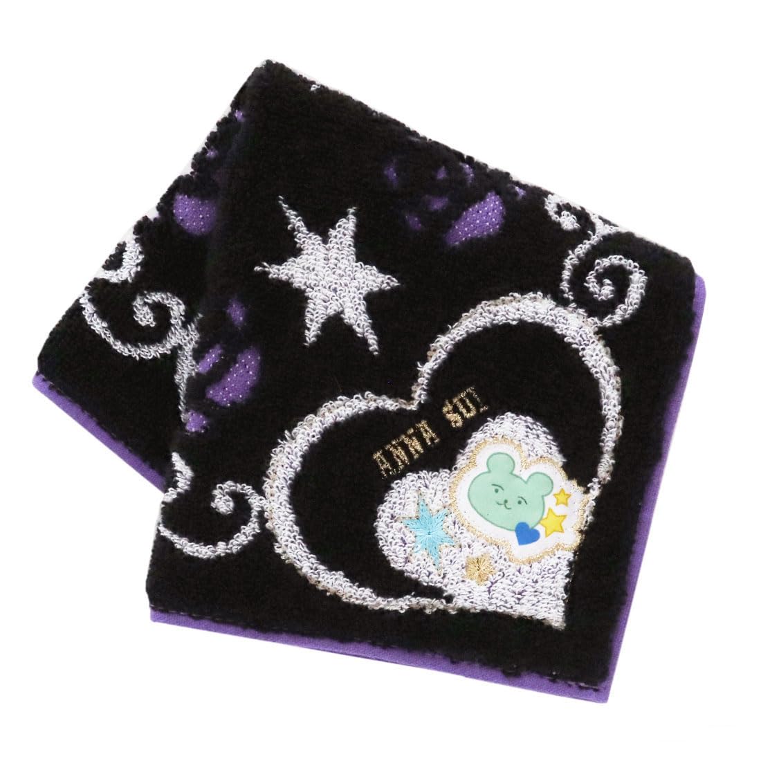 

no x Anna Sui Towel Aqua x Bear [Oshi Ko] Handkerchief, (Green), Approx. 25cm, 000756-0001-02 зелёный