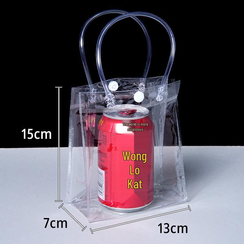 Custom Print PVC Transparent Tote Bag for Weddings and Gifts