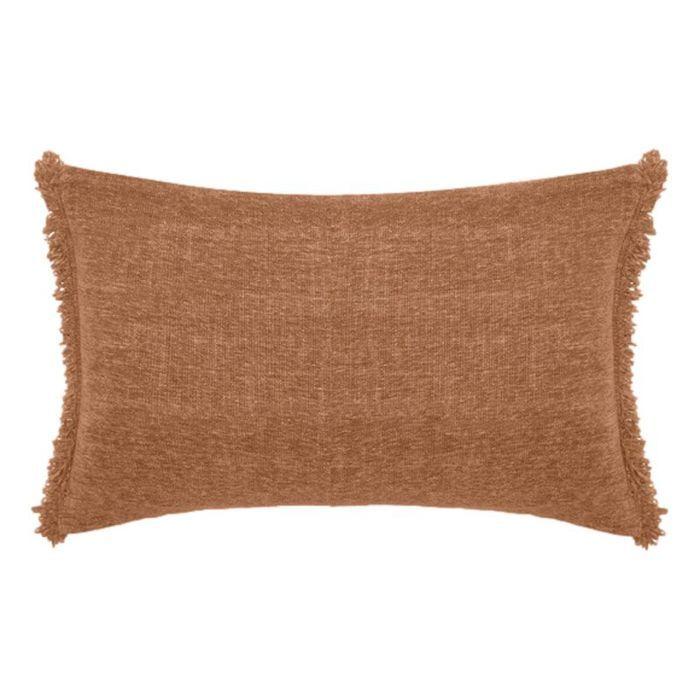 Housse de coussin + franges "Anta" + coussin de Garnissage "Anouk" Vent du sud - Anta Houblon - Housse de coussin 40 x 60 cm