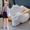 Girls shoes sneakers 2025 summer new mesh breathable medium and large children girls dad shoes children's white shoes tide