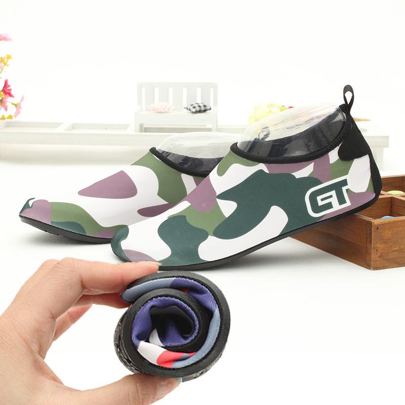Beach shoes Creek shoes Men's and women's snorkeling diving shoes Treadmill shoes Non-slip swimming shoes Barefoot skin