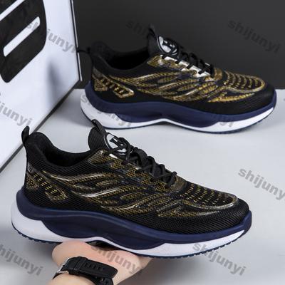 Fashion Men Shoes 2025 Spring Autumn New Fashion Breathable Mesh Sneakers Comfort Non Slip Casual Shoes Large Size Men's Running Shoes