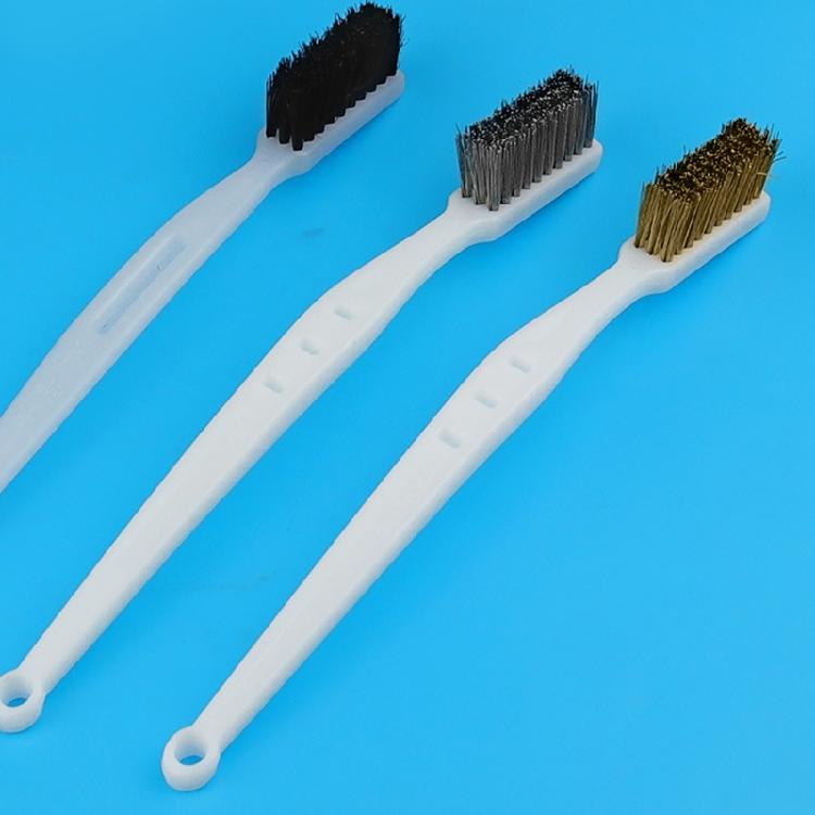 Medium Hard Bristle Brush Ergonomic Handle Not Slip Handle Brush for Gentle Polishing & Maintenance of Collectible Items