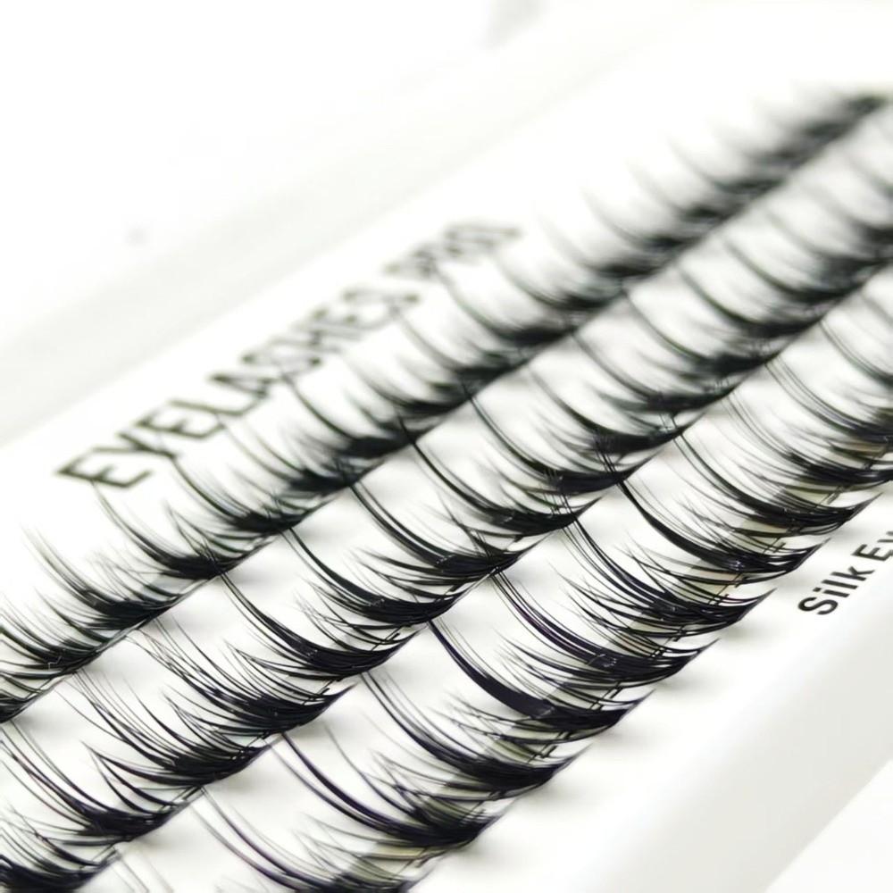 DIY-Wimpern 8-14 mm Länge Wimpernverlängerung Segmentierte künstliche Wimpern für Anfänger