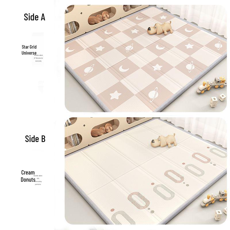 Dicke Faltbare Schaumstoff Krabbelmatte für Babys und Kinder - Geruchlos, Steckbar, Ideal für Wohnzimmer und Schlafzimmer