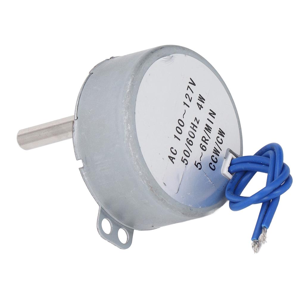 Synkronmotor AC 100?127V 5?6 RPM 4W CW CCW Synkronmotor 28 mm Lengde 6,5 mm Diameter Aksel