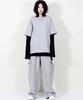 Deumakeu Side Pocket Wide One-Tuck Real Street Sweat Pants Gray