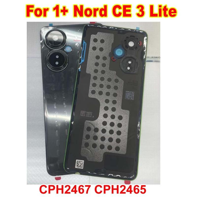 

Best Original Housing Back Battery Cover For OnePlus Nord CE 3 Lite Rear Lid Phone Shell with Camera Frame Glass Lens чорний