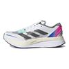 adidas Adizero Boston 11 Weiß Lucid Blue Fuchsia Unisex-Sneaker Wolkenweiß Core-Black HQ3693