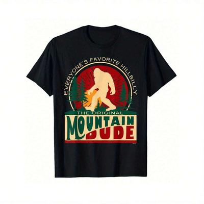 Lustiges Sasquatch Berg-Typ Grafik Unisex T-Shirt