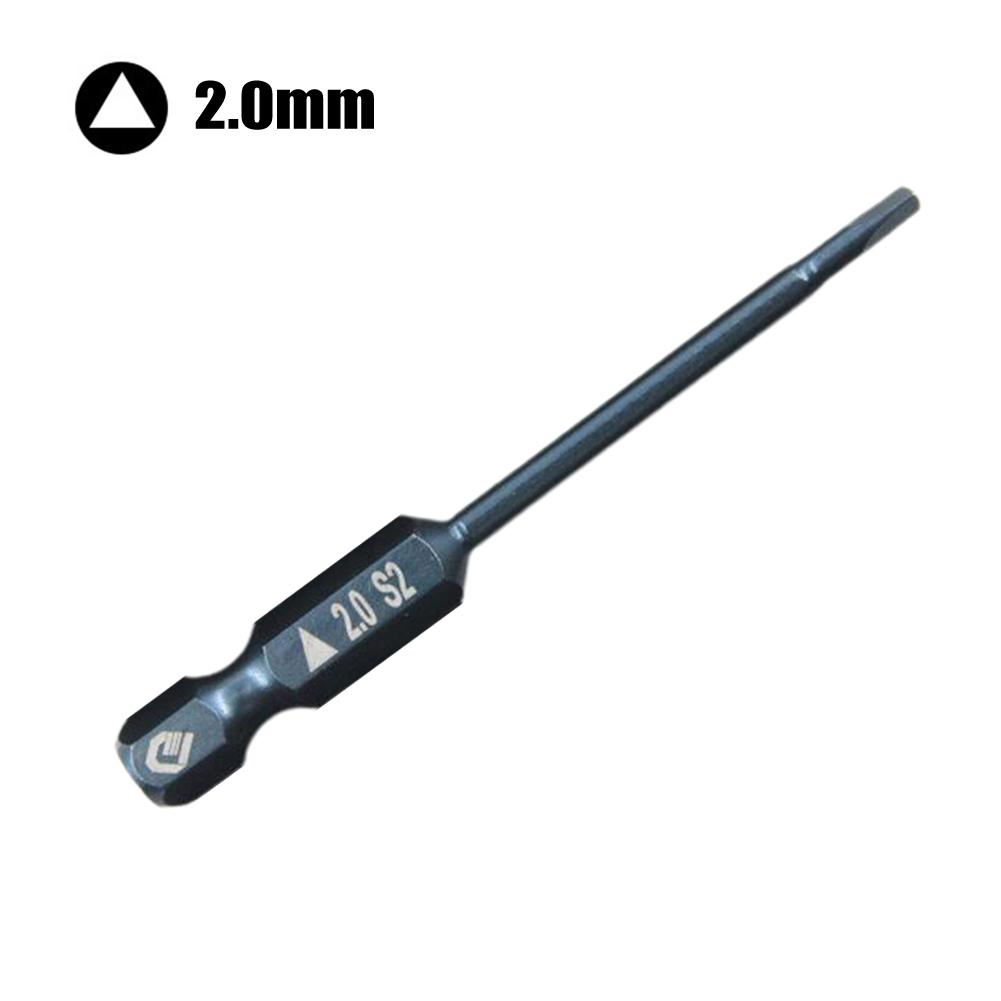 Triangle Screwdriver Bit Wide Using Dark Blue Electric