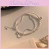 Elegant Double-layer Faux Pearl Bracelet For Women Fashionable High-end Jewelry