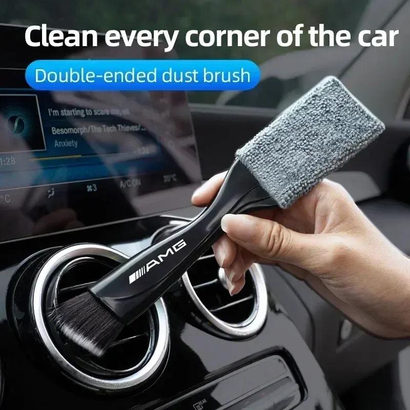 2 In 1 Car Interior Cleaning Brush Remove Dust Tool Accessories For Mercedes Benz AMG GLE GLS CLS GLC CLA GLA GLK ML C197 R231