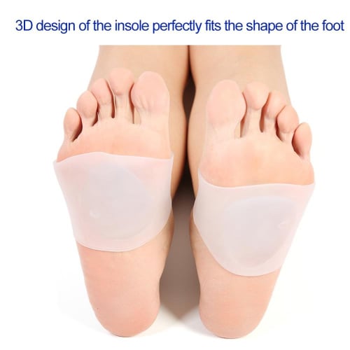 Foot Protection Pads, Sole Care, Pain Relief, Shock Absorption, Soft Silicone Pads, Pack of 2