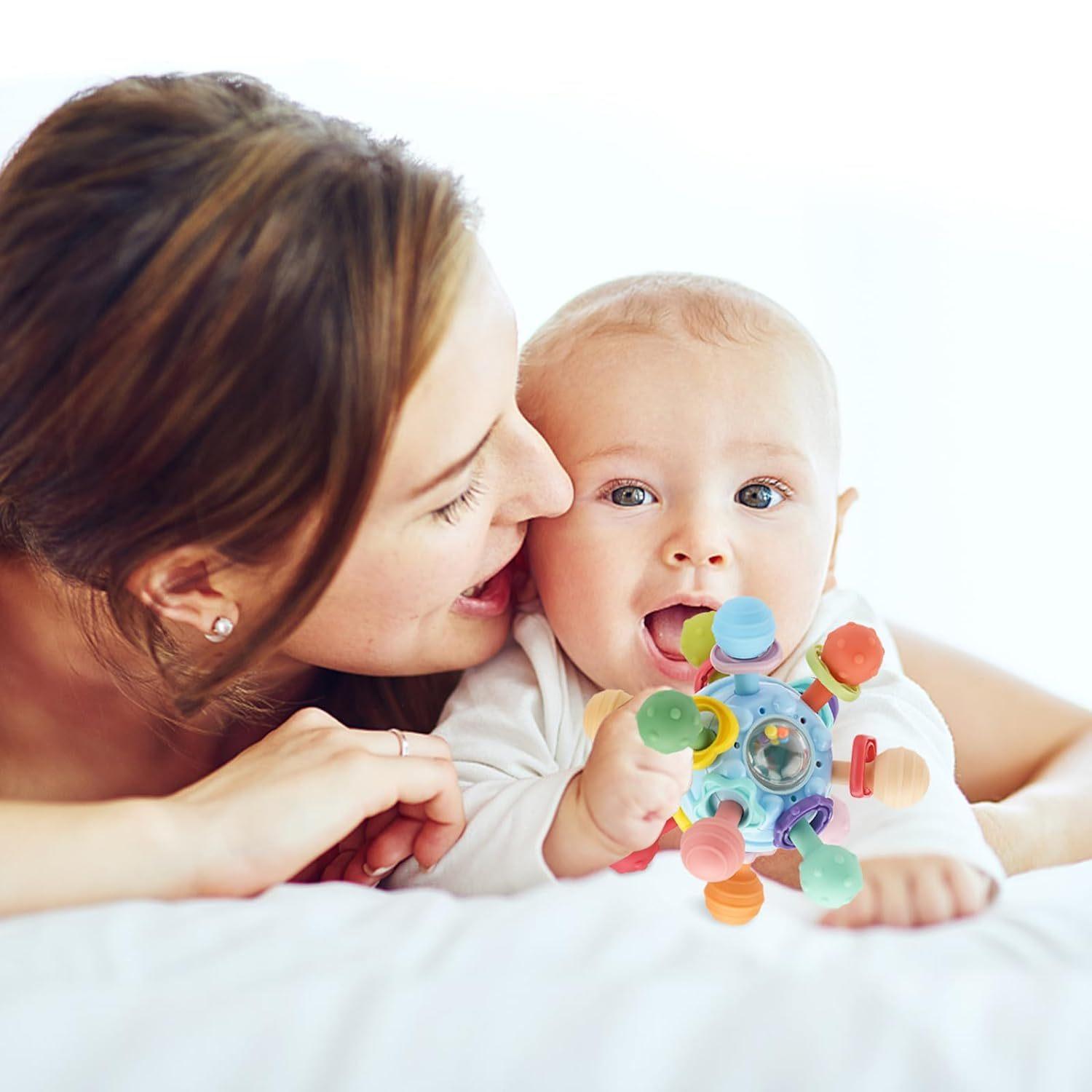 Детские сенсорные игрушки Монтессори на несколько месяцев — фото 9