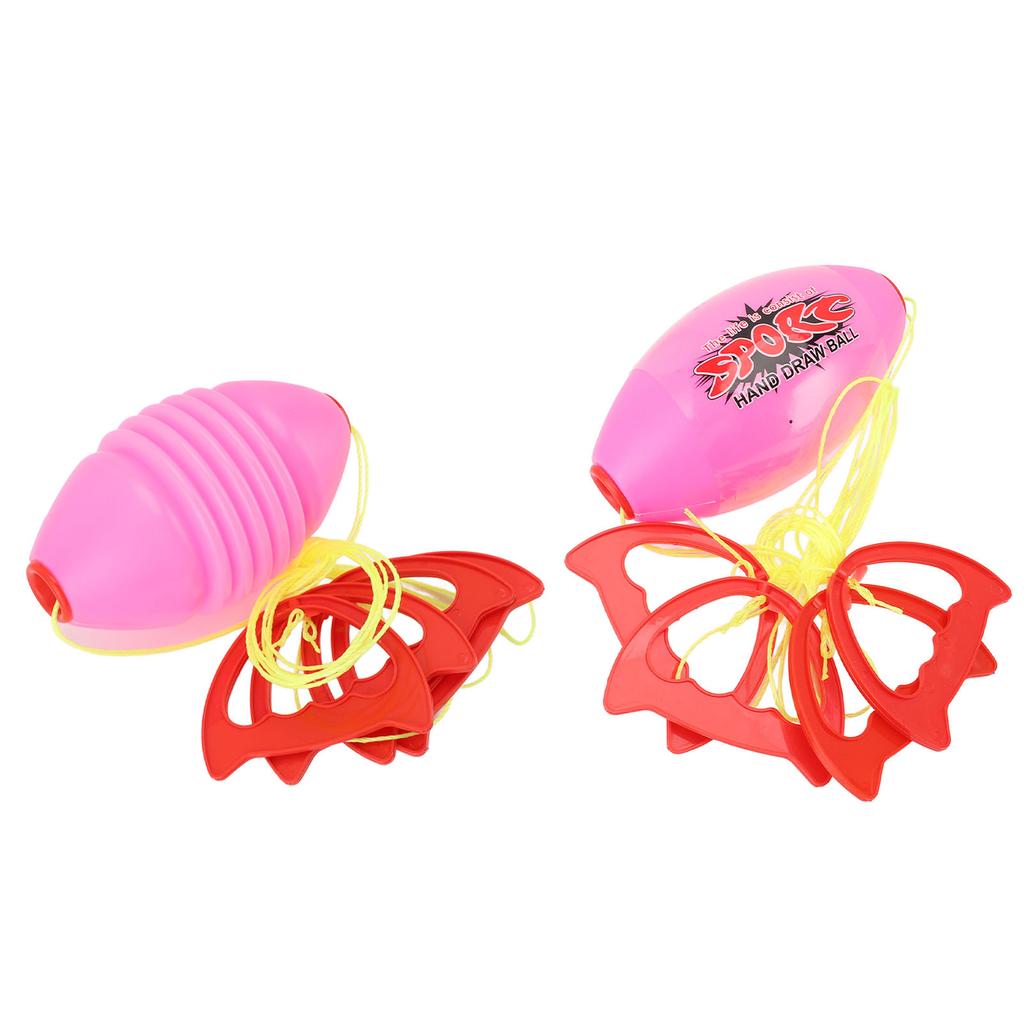 2Pcs Pull Ball Game Set Indoor Outdoor Sports Early Development Activity Toy Parent Child 2 Person I