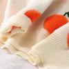 2025 Autumn Winter Sweaters Pullover Cherry Pattern Long Sleeve Sweater Women Turtleneck Knitted Jumpers Sweater Mujer