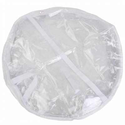 Double Zipper PVC Bag for Round Christmas Wreaths Lightweight and Transparent