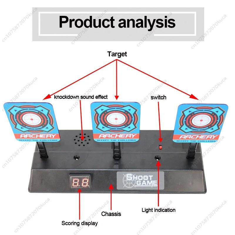 Electric or Non Electric Scoring Targets, Electric Dart Targets, Mobile Automatic Rebound Soft Bullet Guns, Outdoor Practice