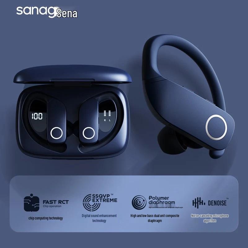 SANAG Z9 Ear-Hook Bluetooth Sport Headphones with Noise Cancellation