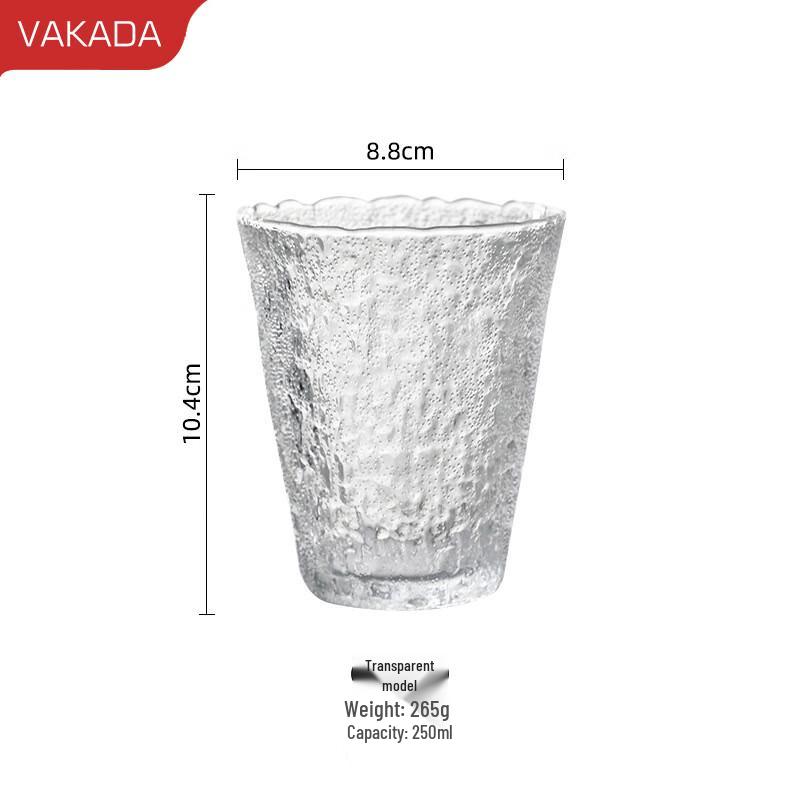 VAKADA Glass Beverage Cups