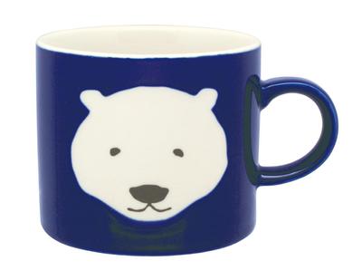 Tasse des Glücks der Showa Izawa Corporation. Easy Zoo Tasse Eisbär BL Größe ca.. B8.9 H7.7 112783