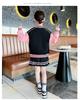 Trendy Korean-Style Baseball Uniform for Girls - 2025 Spring & Autumn Pleated Skirt, College Style for Middle & Large Children