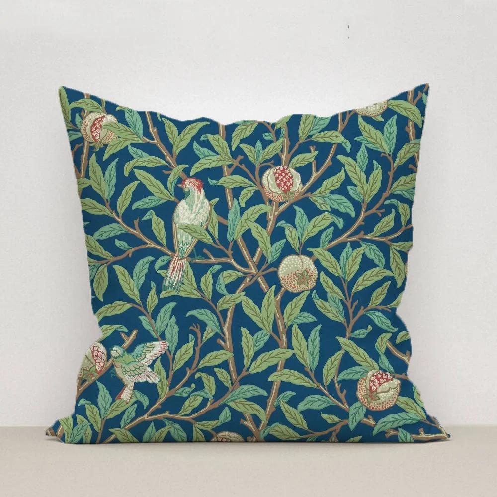 BIRD & POMEGRANATE Pillow Cover Lounge Chairs Decorative Pillowcase Short Plush Ornamental Pillows for Living Room Cushions Sofa